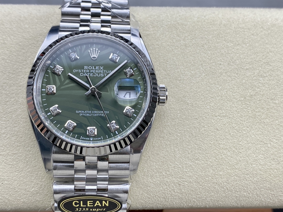 Rolex Datejust Green 126234 36mm CLEAN