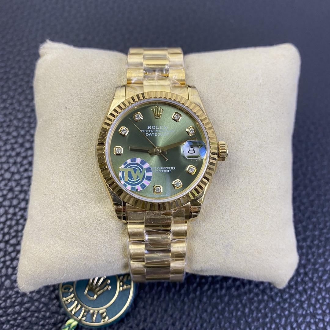 Rolex Datejust Green 31mm TW