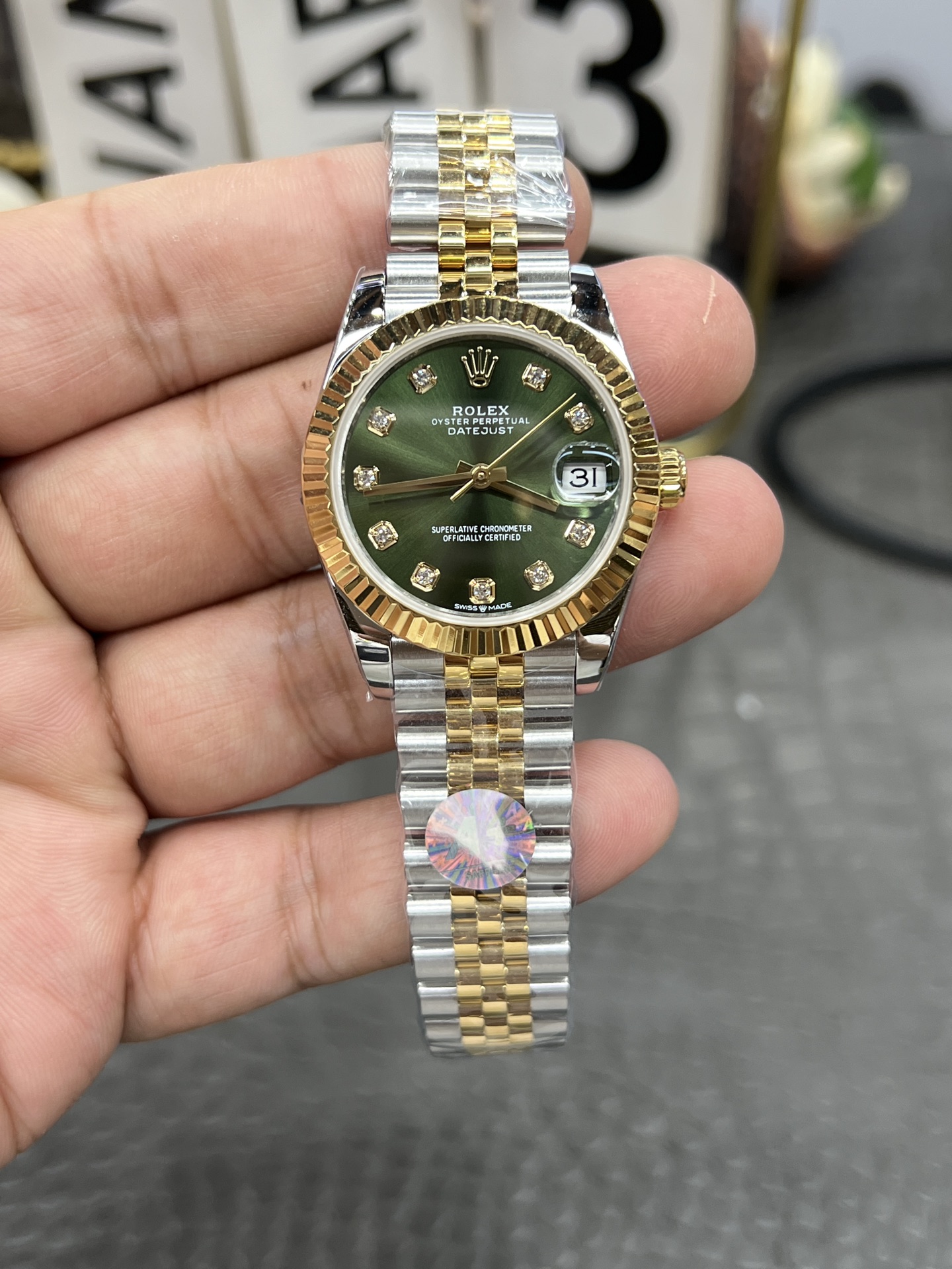 Rolex Datejust Green 2824 31mm