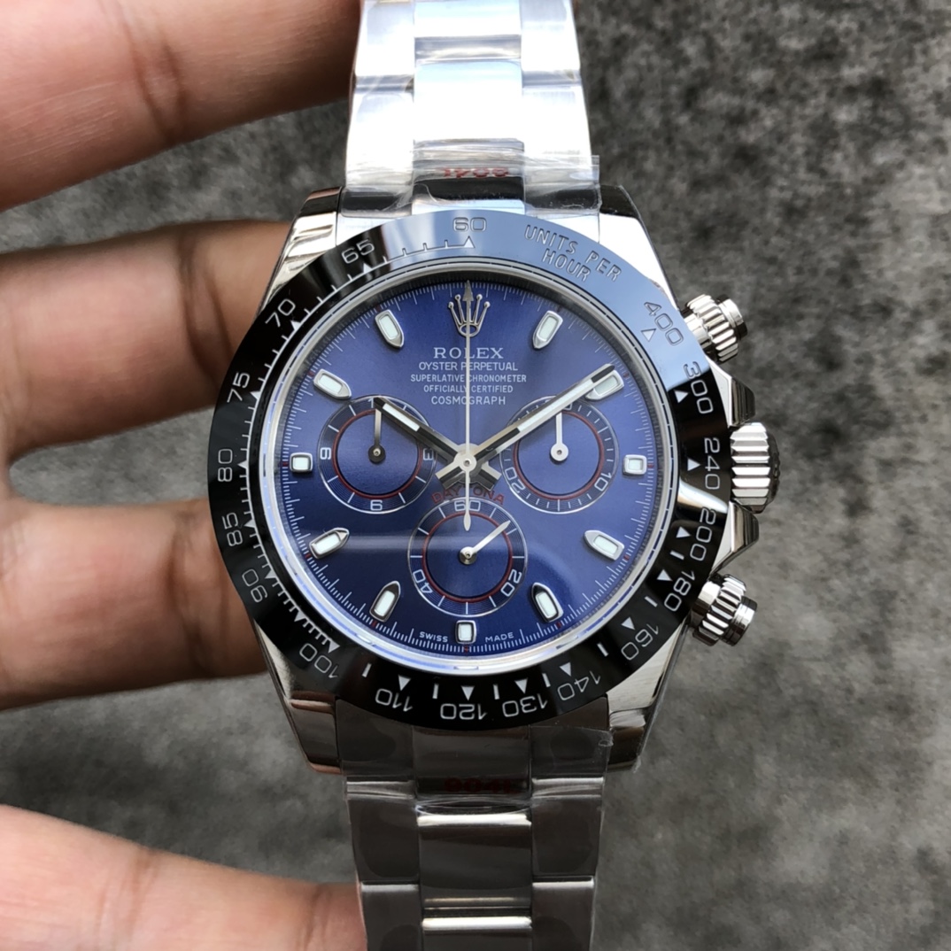 Rolex Daytona Ice Blue 7750 13.5mm
