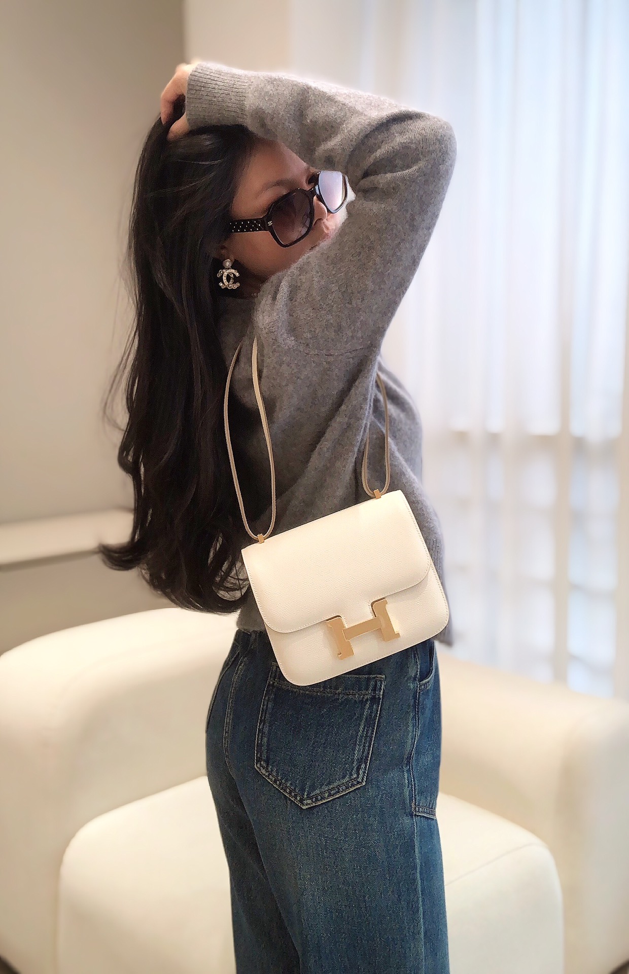 Hermes White Bag 0444