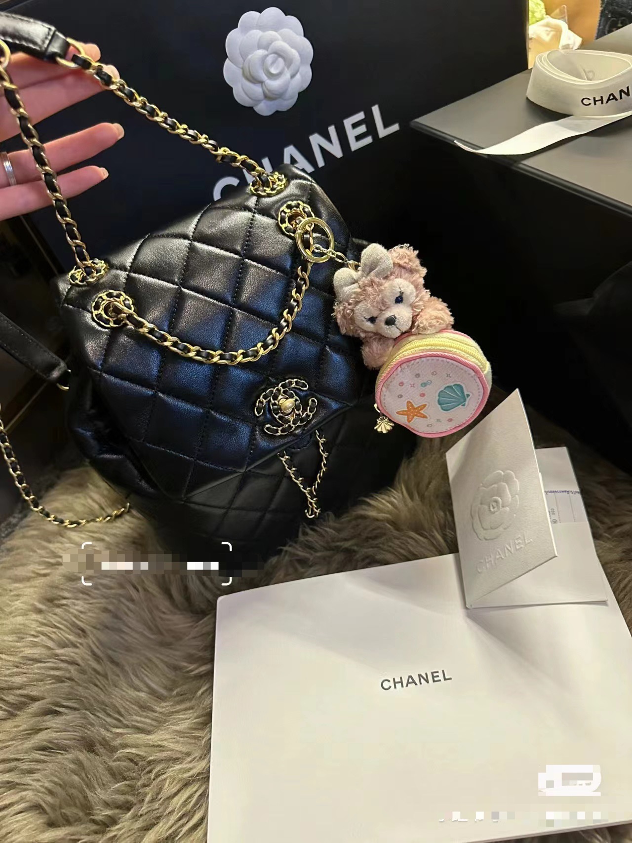 Chanel Black 25×23×13cm