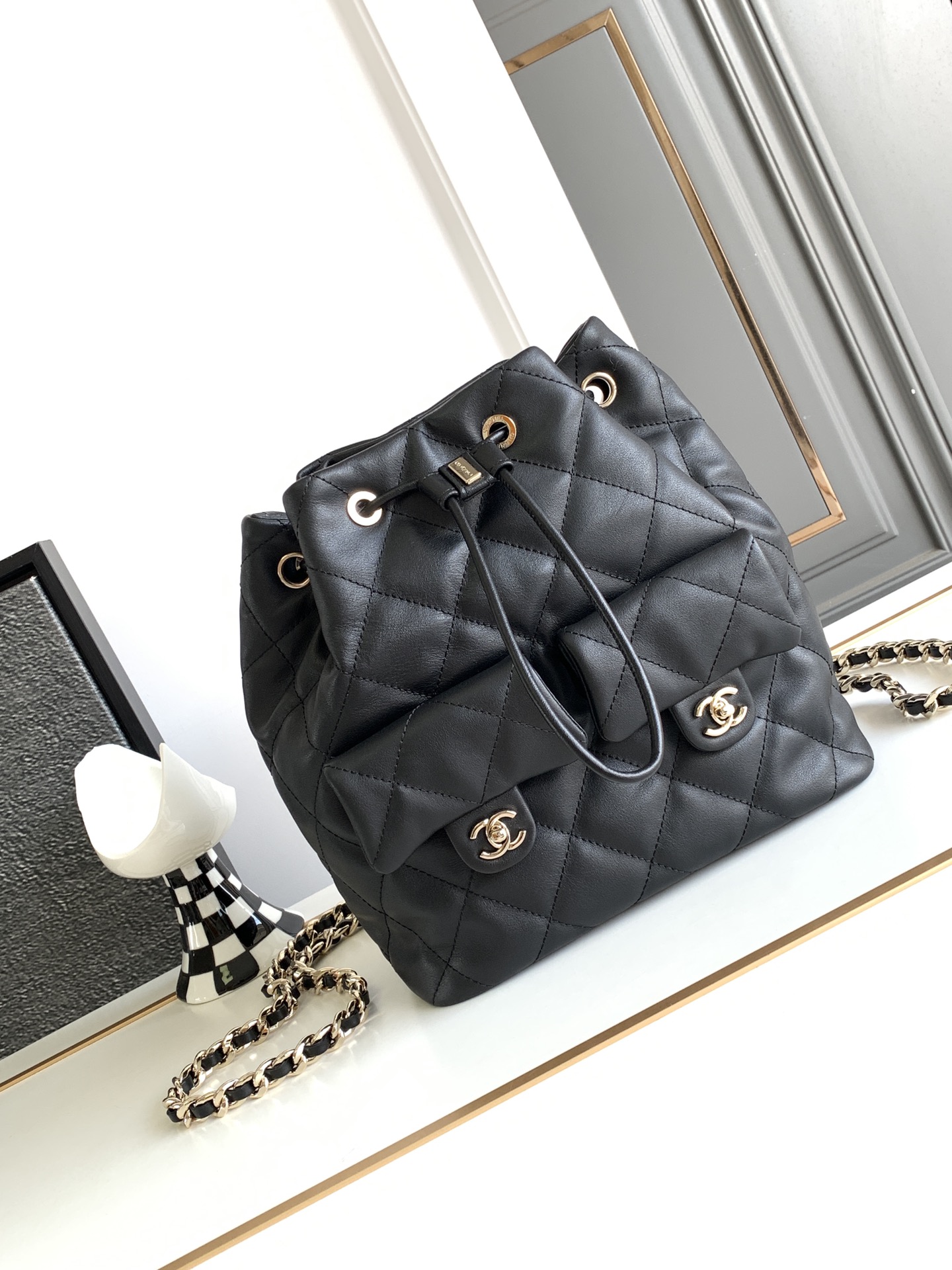 Chanel Gold 46500 22×21×13cm