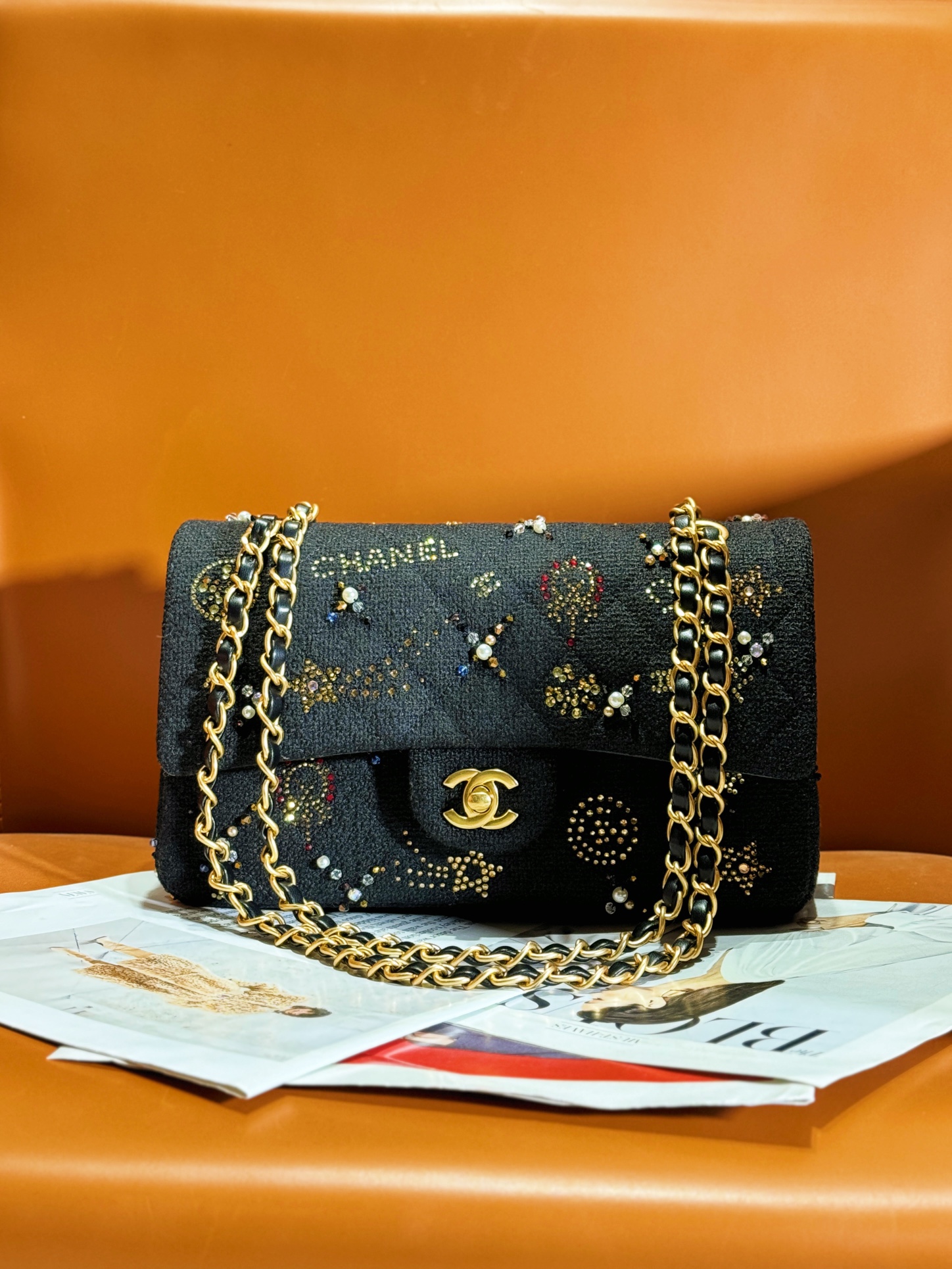 Chanel Classic Flap Gold 15.5×25.5×6.5cm