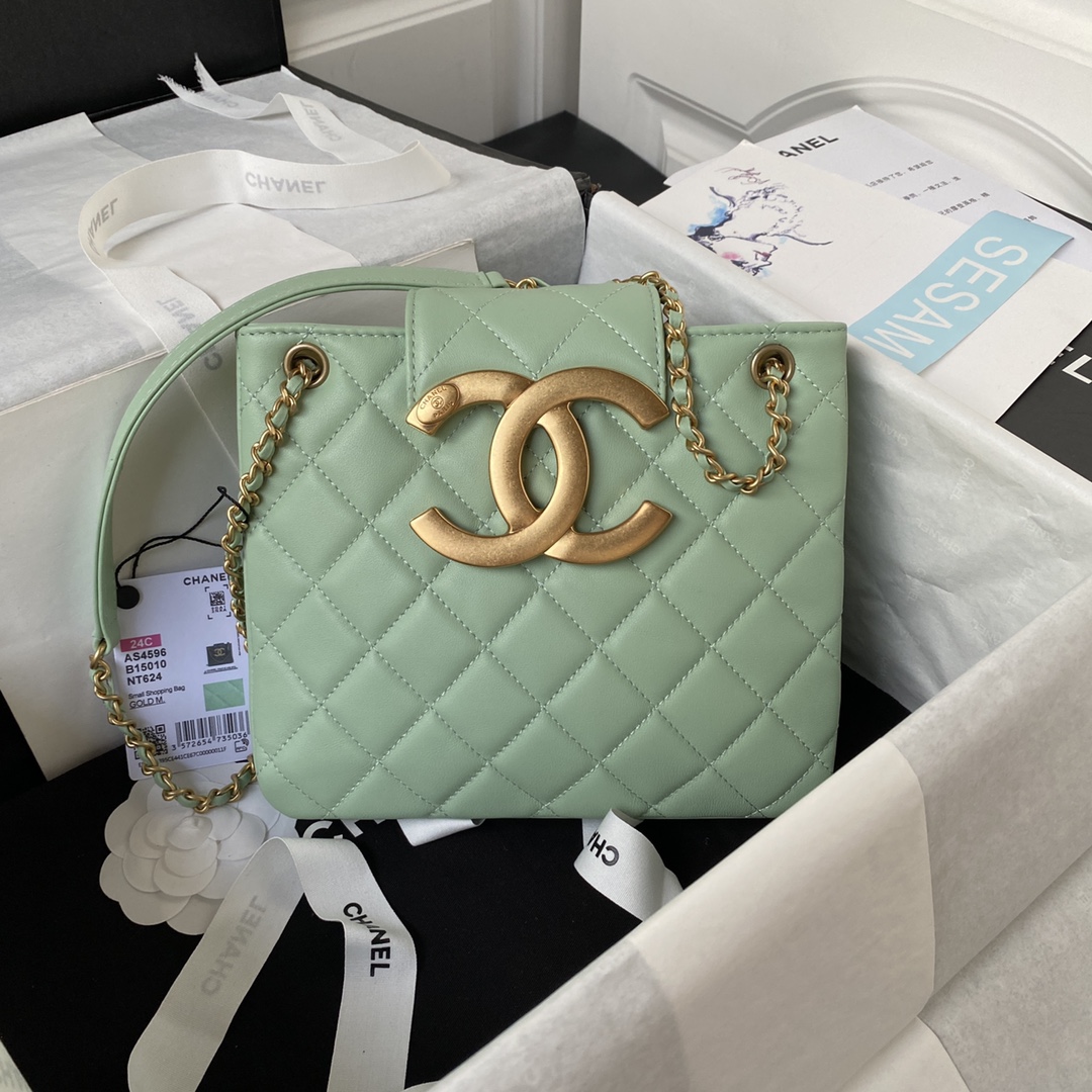 Chanel Gold 17.5×20×5cm