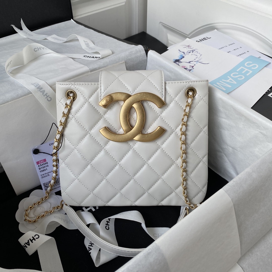 Chanel Gold 17.5×20×5cm