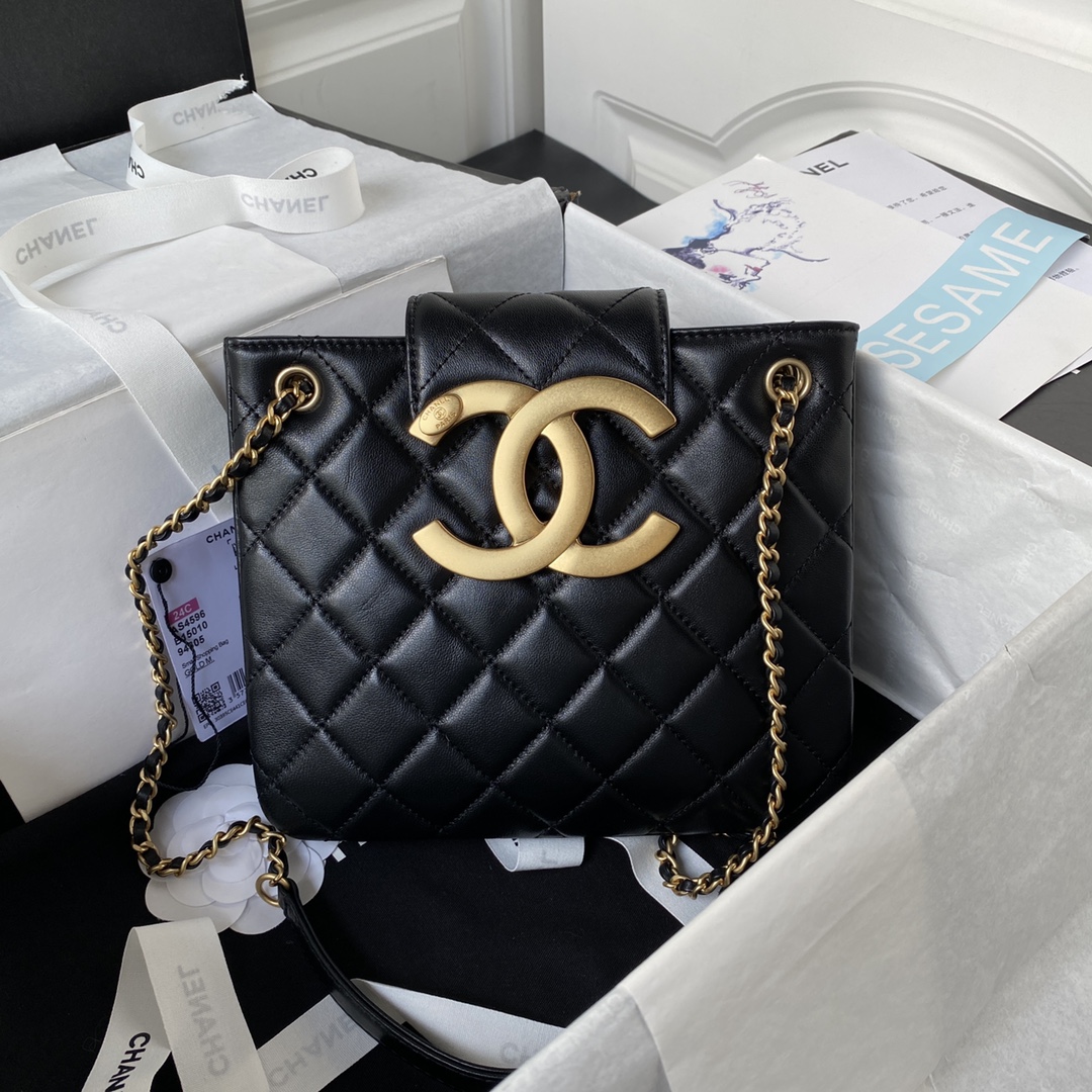 Chanel Gold 17.5×20×5cm