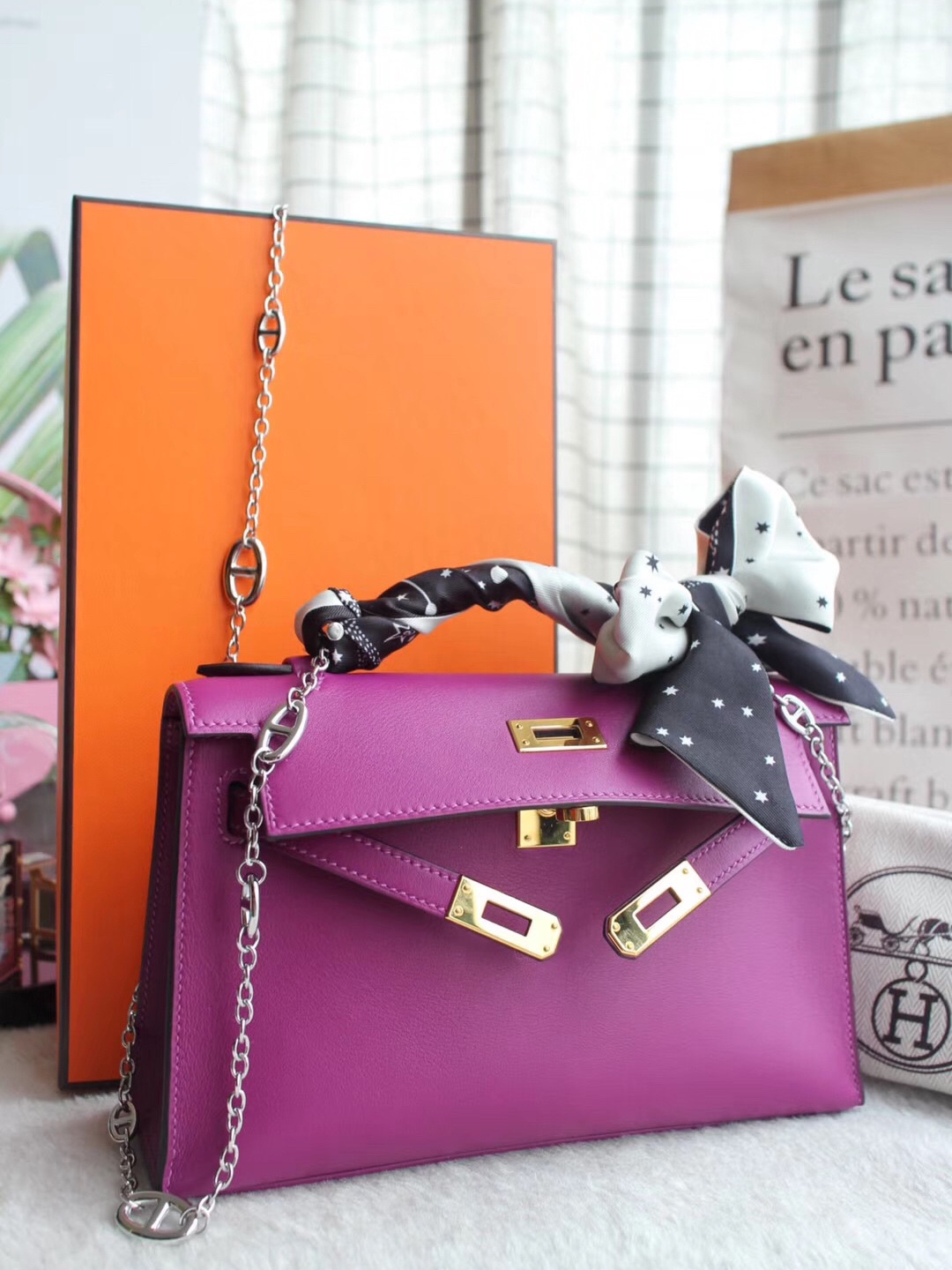 Hermes Purple Bag 0566