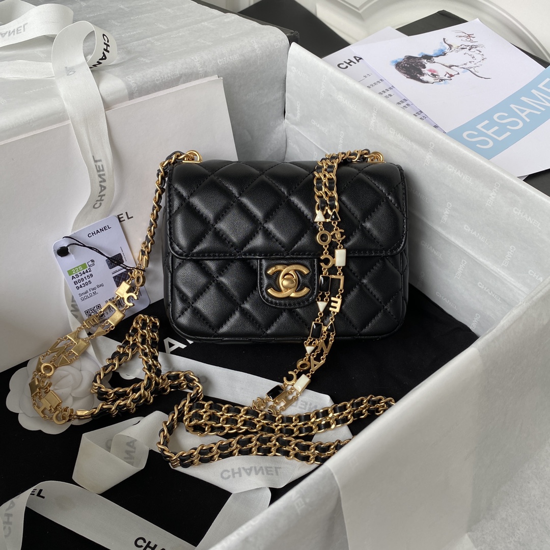 Chanel Gold 20.5×17×6cm