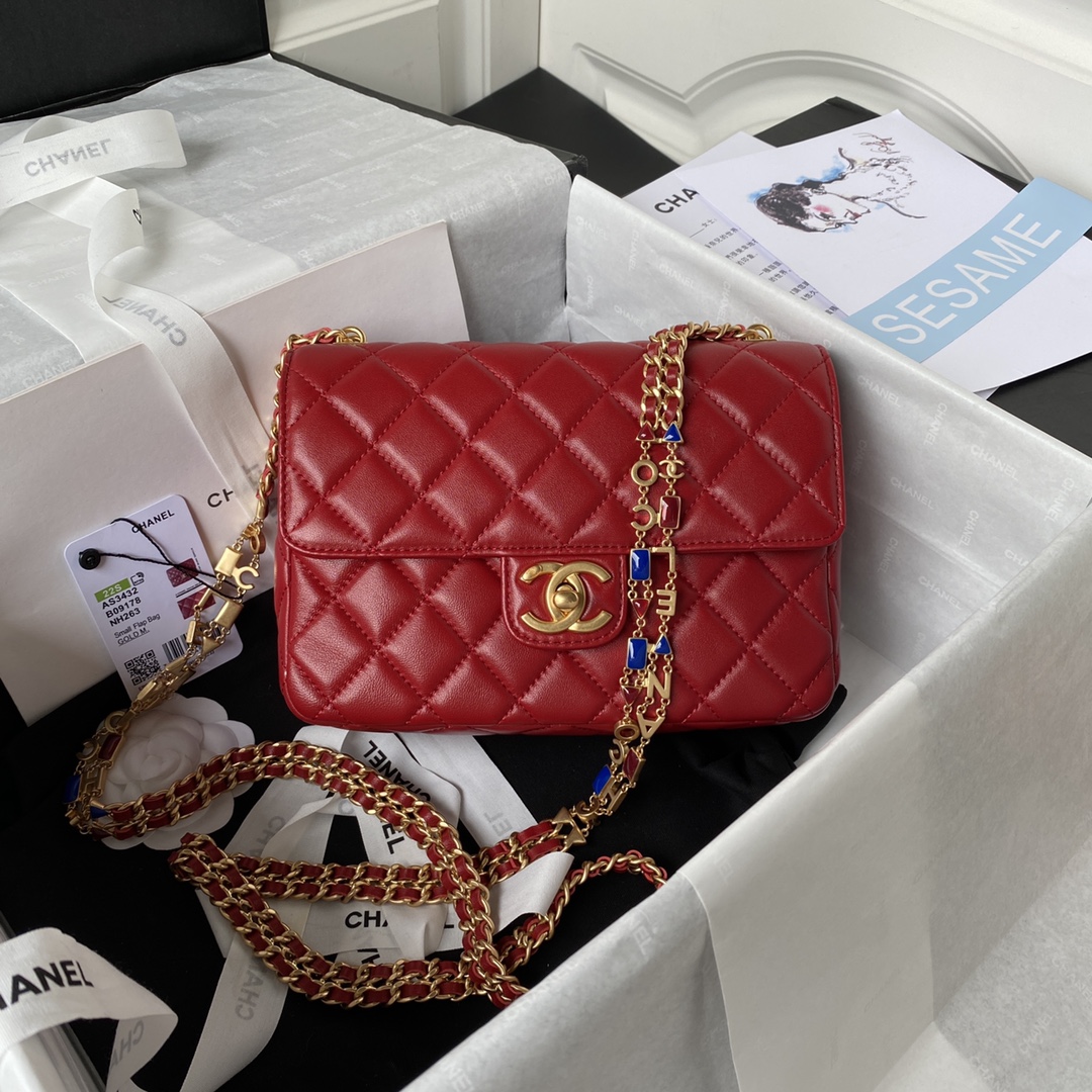 Chanel Gold 20.5×17×6cm