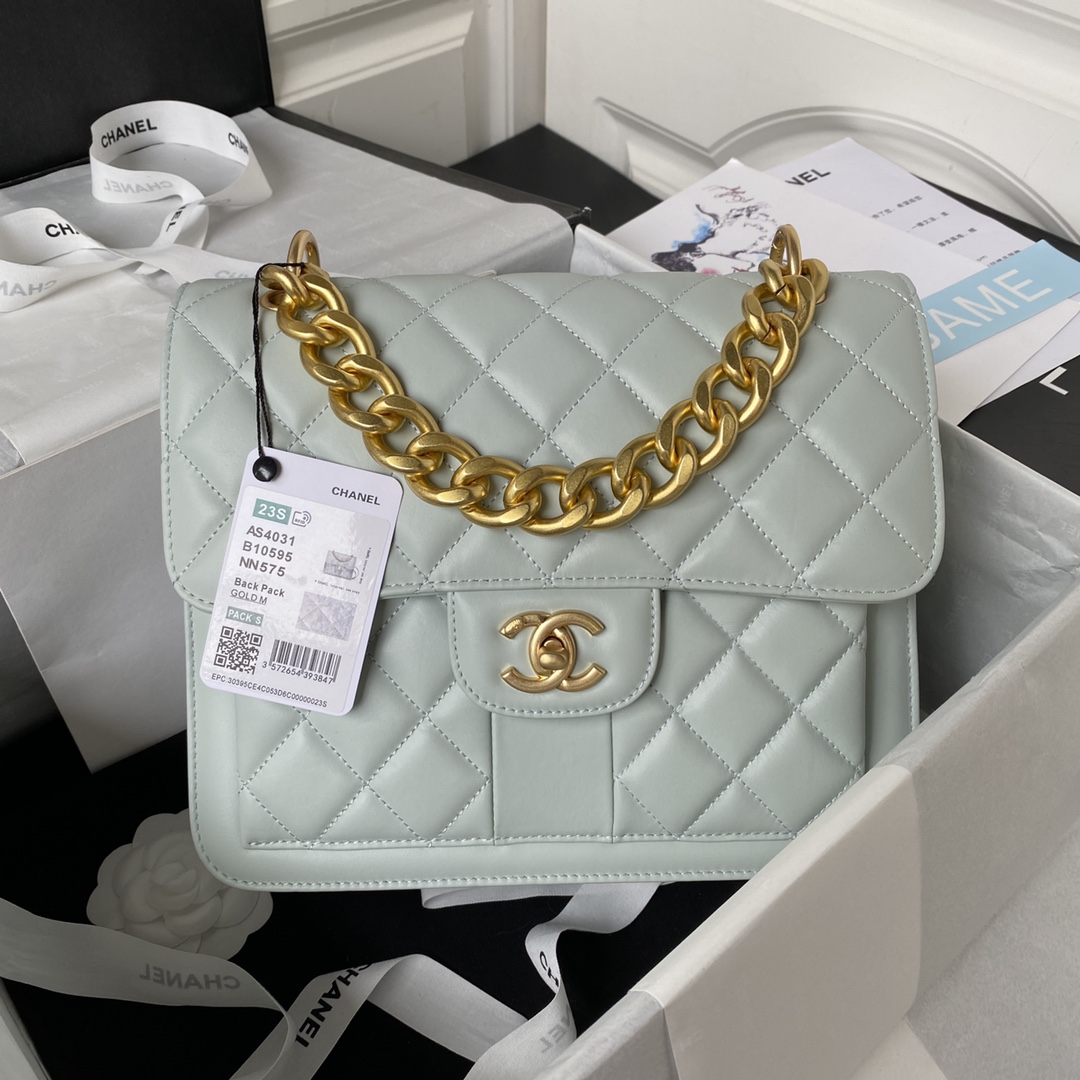 Chanel Classic Flap Gold 22×25×6cm