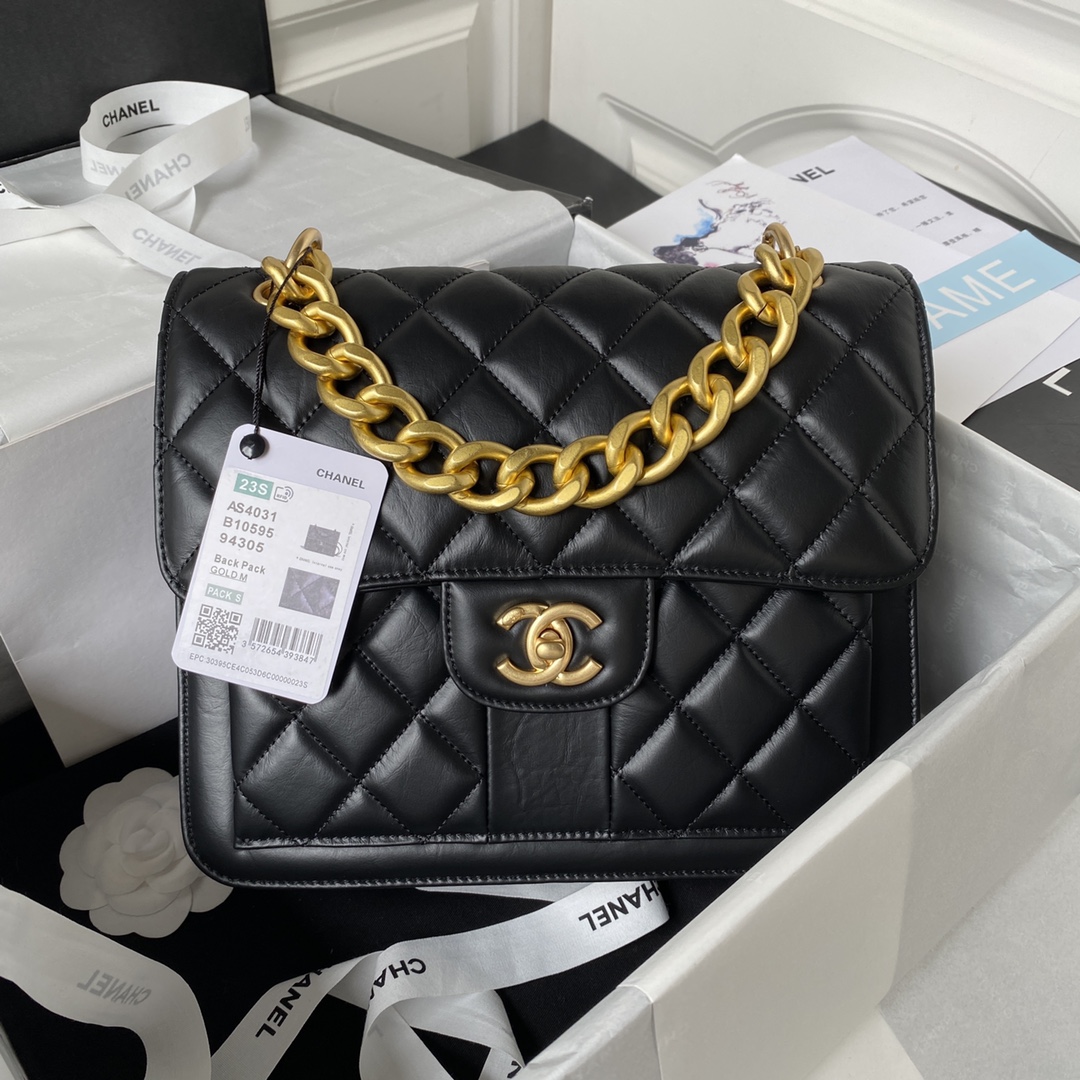 Chanel Classic Flap Gold 22×25×6cm