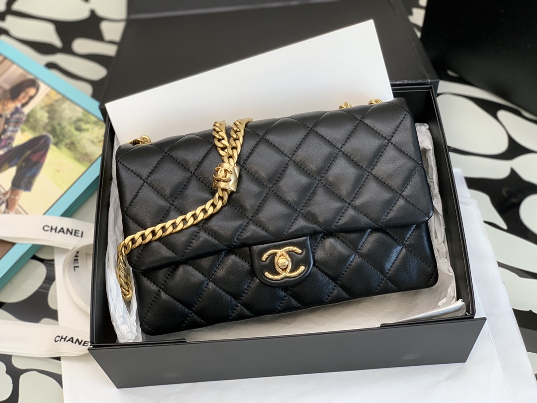 Chanel Classic Flap Gold 24.5×15.5×6.5cm