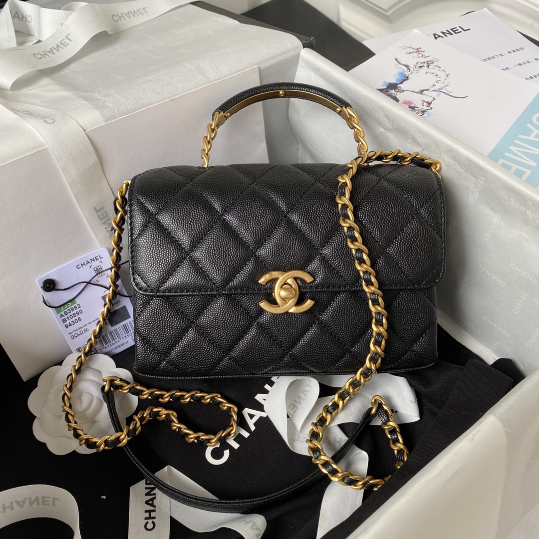 Chanel Classic Flap Gold 13×19×7.5cm