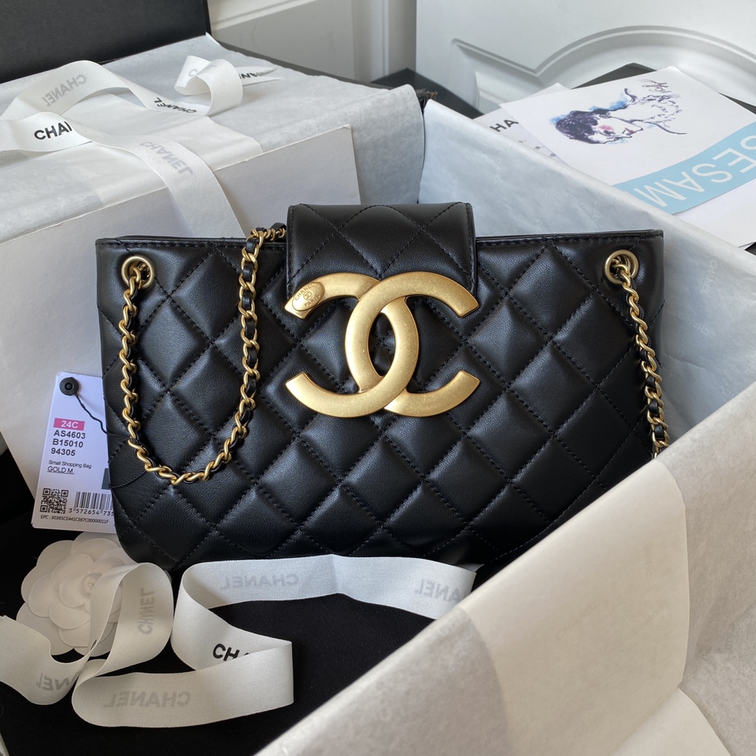Chanel Gold 16.5×26.5×5cm