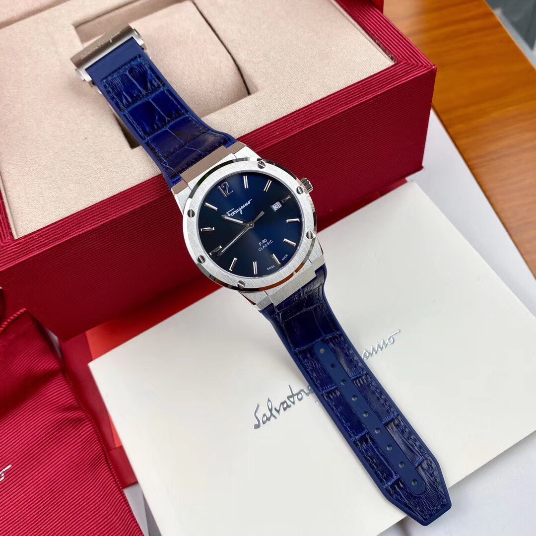 Ferragamo Blue 41mm