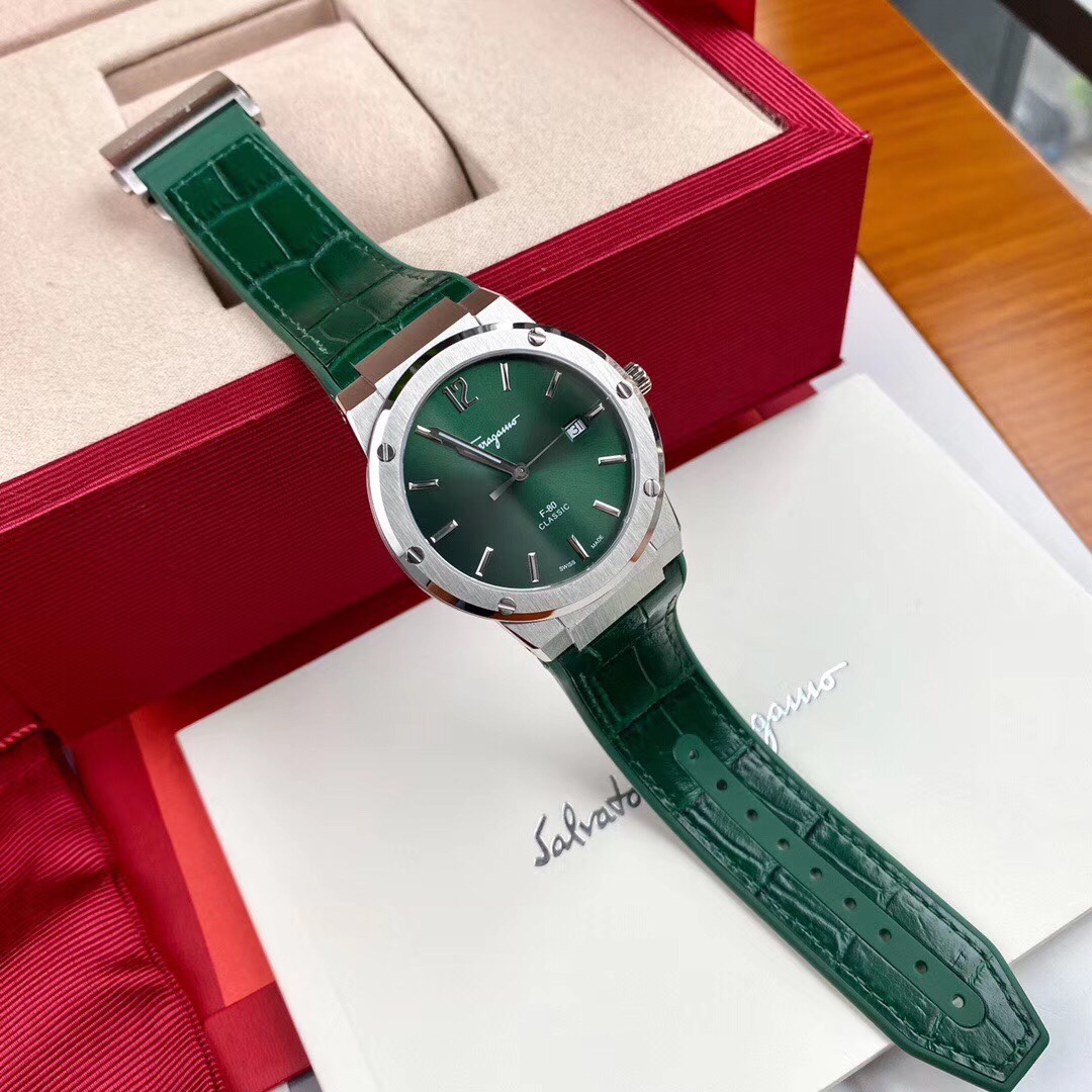 Ferragamo Blue 41mm