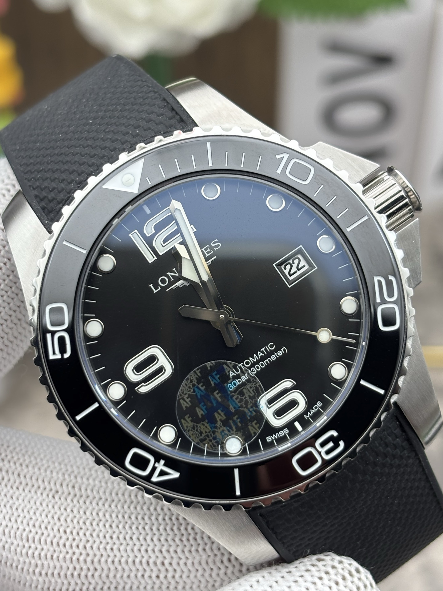 Longines Black 43mm AF