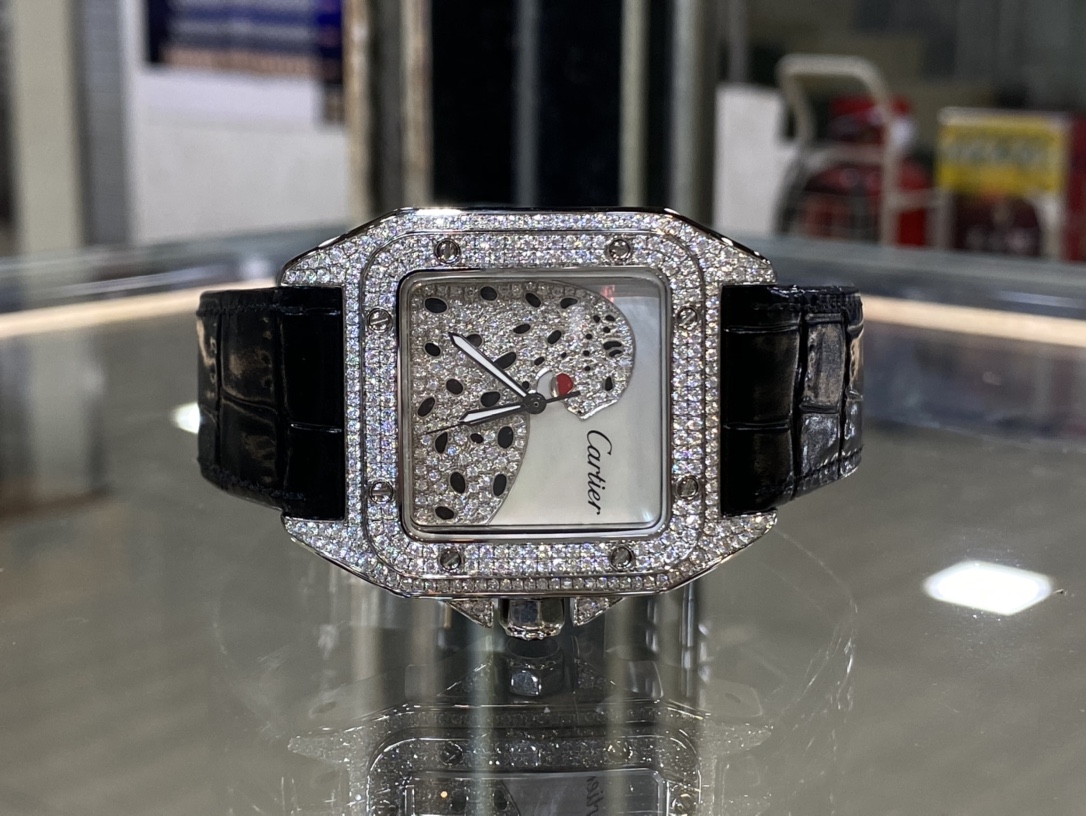 Cartier Santos Black 2824
