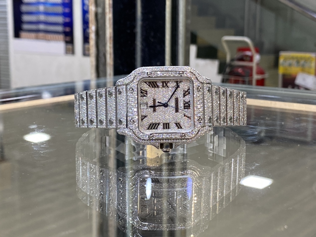 Cartier Santos Diamond 2800 47mm