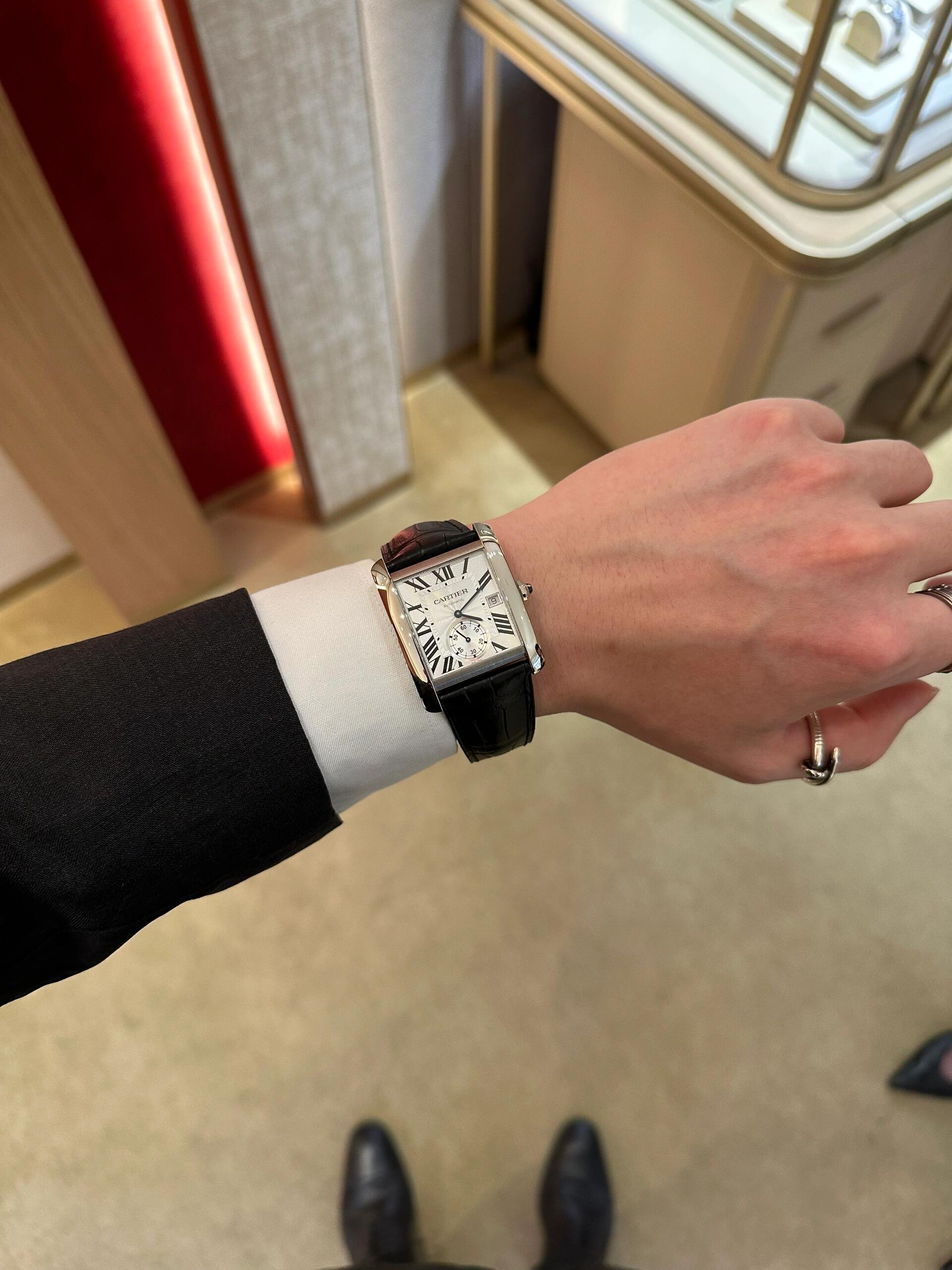 Cartier Tank Blue 1904MC 34mm