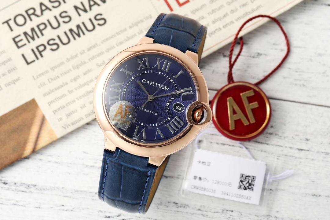 Cartier Ballon Bleu Blue 2824 42mm AF