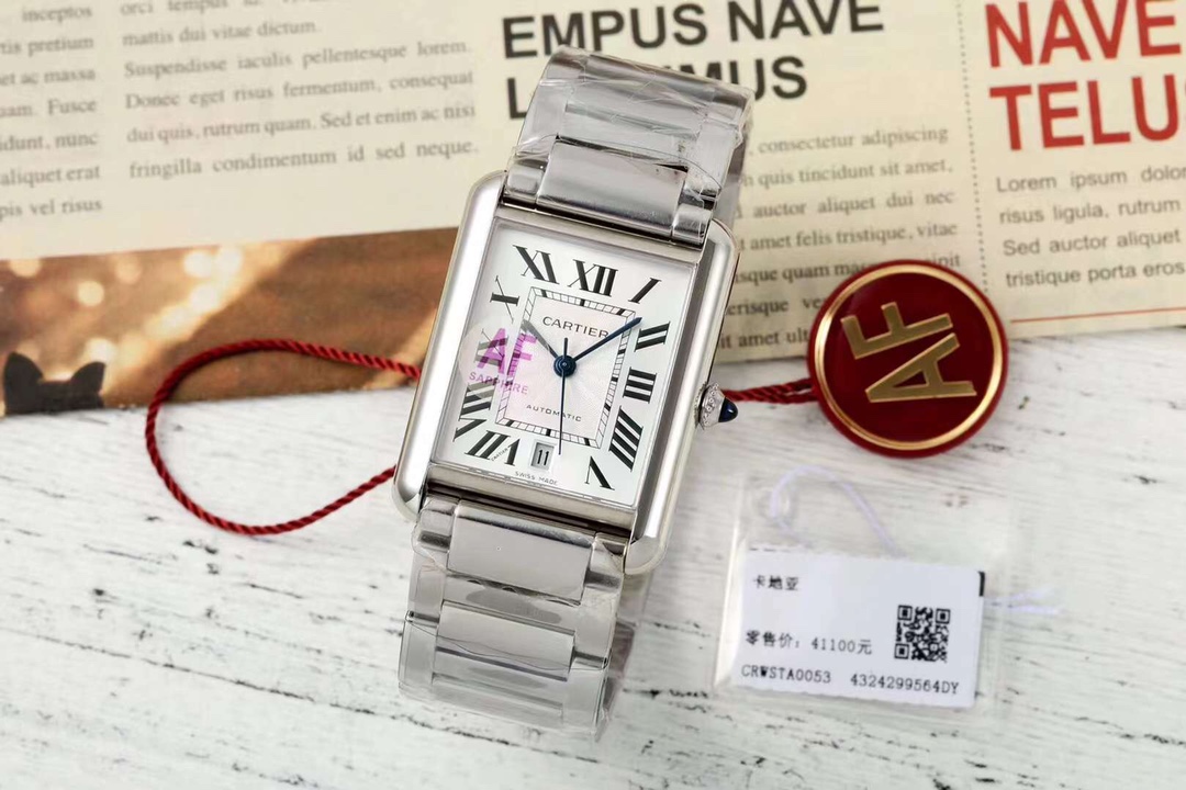 Cartier Tank Blue 41mm AF