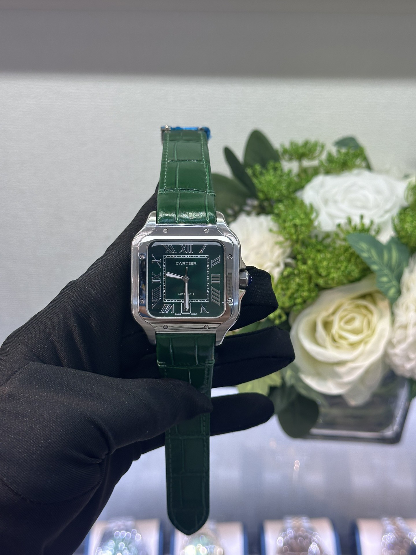 Cartier Santos Green